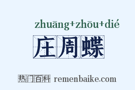 庄周蝶是什么意思的图片